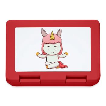 Unicorn Meditation - Brotdose - Rot - Vorne
