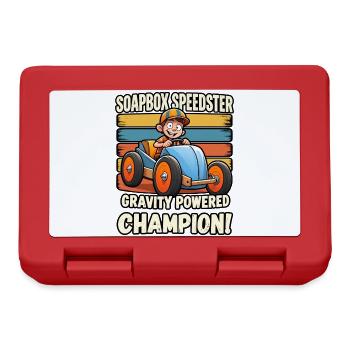 Retro-Seifenkisten-Speedster-Racer-Schwerkraftmeister - Brotdose - Rot - Vorne