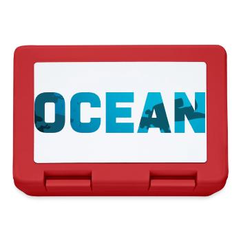 Ocean Tauchen Taucher Scuba Diving Unterwasser - Brotdose - Rot - Vorne