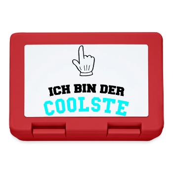 der coolste - Brotdose - Rot - Vorne