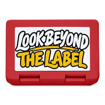 Look Beyond The Label – Neurodiversität, Inklusion - Brotdose - Rot - Vorne
