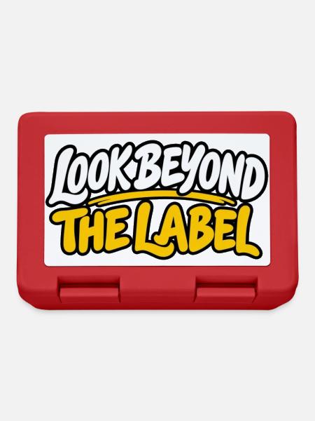 Look Beyond The Label – Neurodiversität, Inklusion - Brotdose - Rot