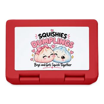Squishy Dumplings – Boys & Girls - Brotdose - Rot - Vorne
