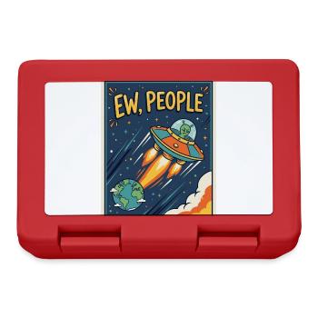 EW, Leute UFO-Cartoon - Brotdose - Rot - Vorne
