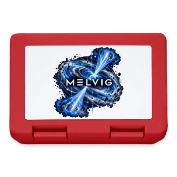 MELVIG Pulsar – Blaue Weltraumkunst - Brotdose - Rot - Vorne