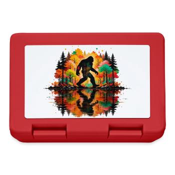 Bigfoot, Wald, Wandern, Camping, Bäume, Wanderer - Brotdose - Rot - Vorne