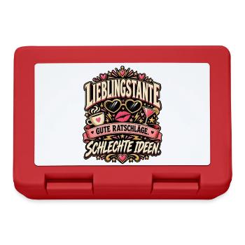 LieblingsTante: Gute Ratschläge Schlechte Ideen - Brotdose - Rot - Vorne