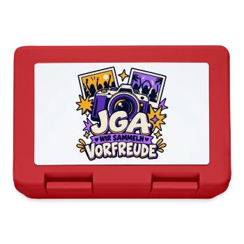 JGA – Wir sammeln Vorfreude - Brotdose - Rot - Vorne
