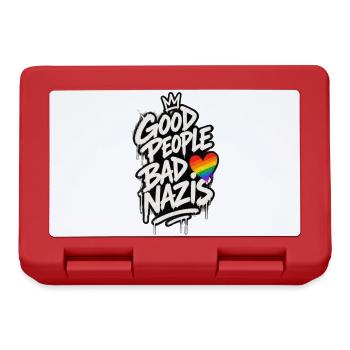 Good People gegen Nazis - Brotdose - Rot - Vorne