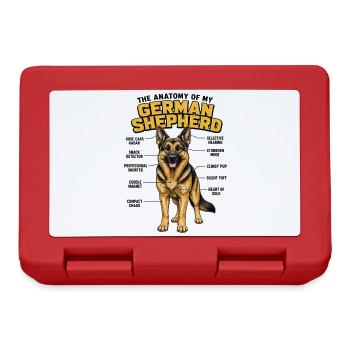 Deutscher Schäferhund Hundebesitzer T Schäferhund - Brotdose - Rot - Vorne