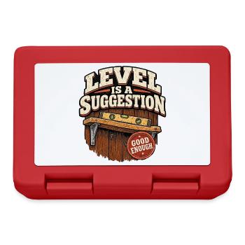 Level ist ein Vorschlag - Brotdose - Rot - Vorne