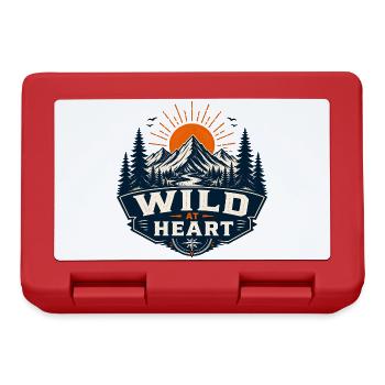 Wild at Heart Bergwelt - Brotdose - Rot - Vorne
