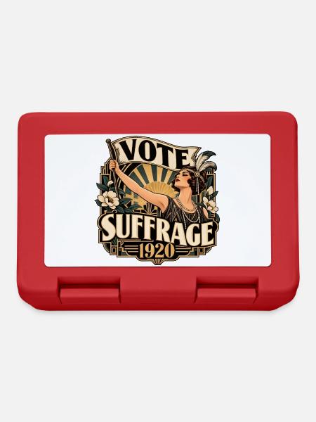 Vote Suffrage 1920 Vintage Frauenrechtskunst - Brotdose - Rot