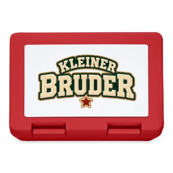 Kleiner Bruder Geschwistershirt - Brotdose - Rot - Vorne