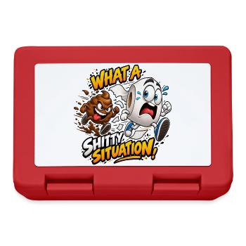 Was für eine Situation! - Brotdose - Rot - Vorne