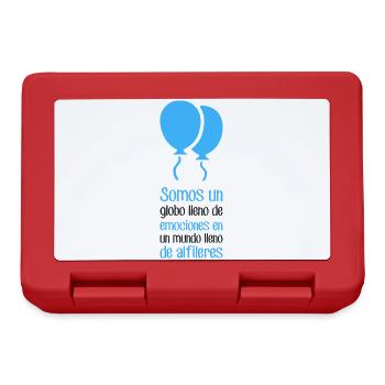 Wir sind ein Ballon voller Gefühle - Brotdose - Rot - Vorne