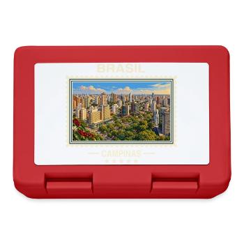 Brasilien Campinas Vintage Reisemarke - Brotdose - Rot - Vorne