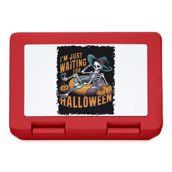 Ich Warte Nur Auf Halloween - Brotdose - Rot - Vorne