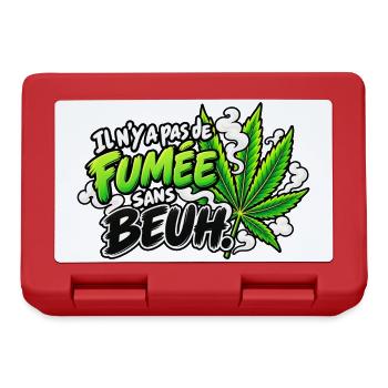 Ohne Gras gibt es keinen Rauch Cannabis Pop Art - Brotdose - Rot - Vorne