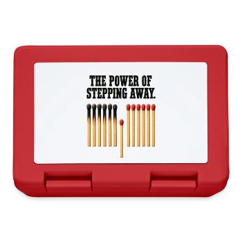 The Power of Stepping Away – Burnout & Achtsamkeit - Brotdose - Rot - Vorne
