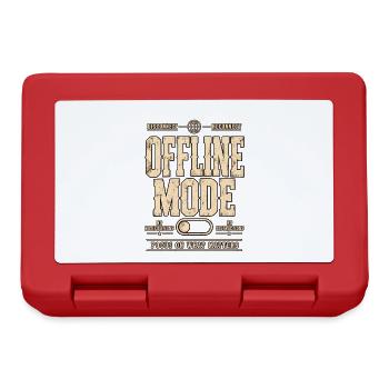Offline Mode – Digital Detox Vintage Western - Brotdose - Rot - Vorne