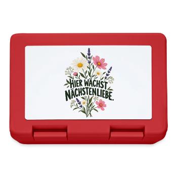 Nächstenliebe Blumenpracht LGBTQ Rechte - Brotdose - Rot - Vorne
