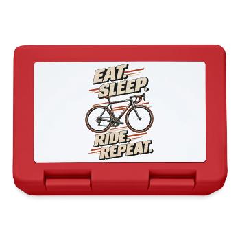 Eat Sleep Ride Repeat - Brotdose - Rot - Vorne