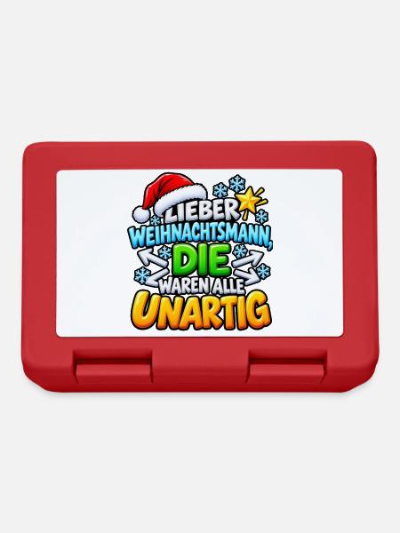 Lieber Weihnachtsmann - Brotdose - Rot