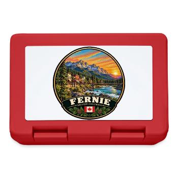 Fernie British Columbia Kanada Berge Natur - Brotdose - Rot - Vorne