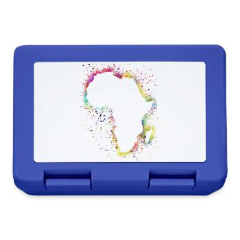 Afrika - Brotdose - Royalblau - Vorne