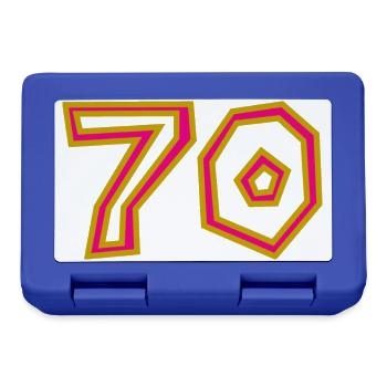 70. 70 YEARS. 70TH ANNIVERSARY. 70TH ANNIVERSARY. - Lunchbox - royal blue - Front