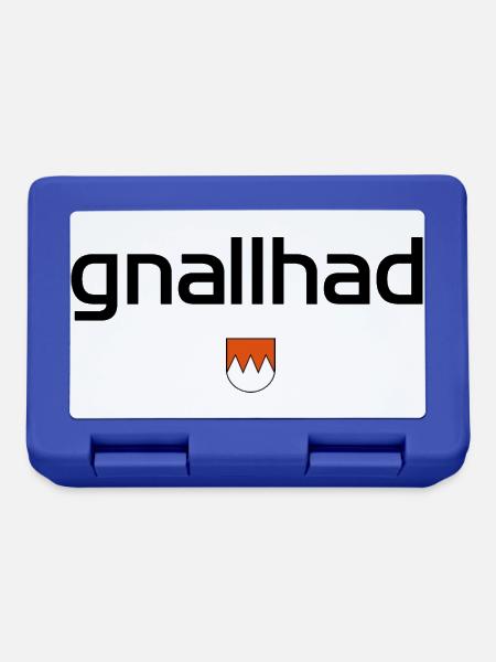 gnallhad - Mundart Design - Brotdose - Royalblau