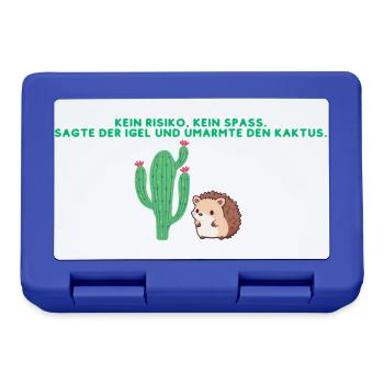 Der Kaktus und der Igel - Brotdose - Royalblau - Vorne
