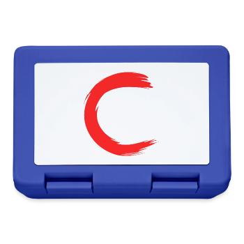 Buchstabe C Anfangsbuchstabe Name - Brotdose - Royalblau - Vorne