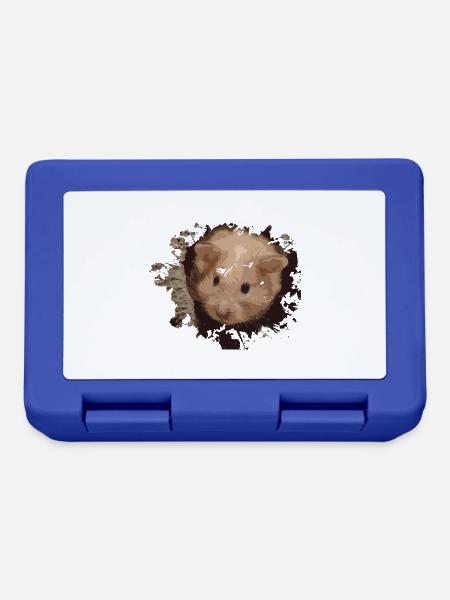 hamster - Brotdose - Royalblau