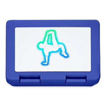 Breakdance Breakdancer Tanz Jungen Breakdancer - Brotdose - Royalblau - Vorne