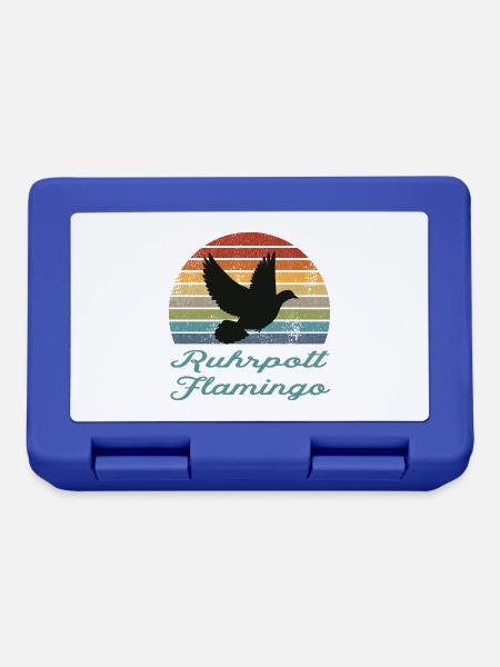 Ruhrpott Flamingo - Brotdose - Royalblau