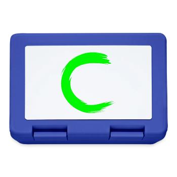 Buchstabe C Anfangsbuchstabe Name - Brotdose - Royalblau - Vorne