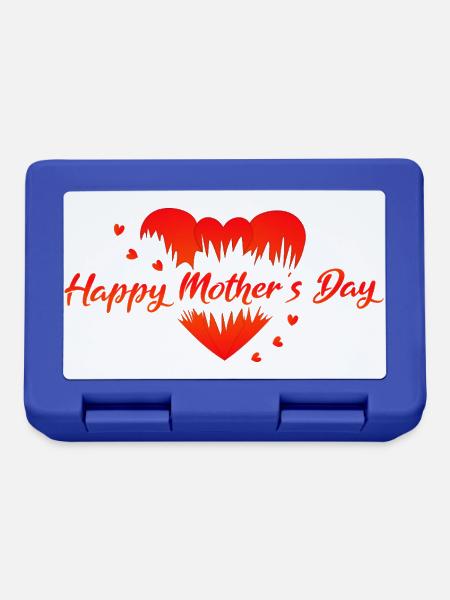 Muttertag Mothersday - Brotdose - Royalblau