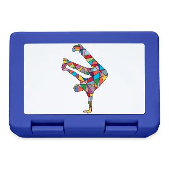 Breakdance Tanz Breakdancer Breakdancer Kinder - Brotdose - Royalblau - Vorne