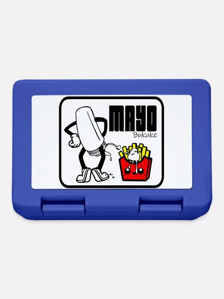 Mit Mayo - Brotdose - Royalblau
