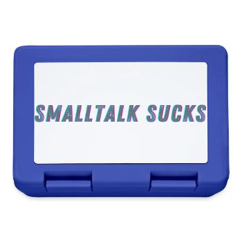 SMALLTALK SUCKS - Spread it! - Brotdose - Royalblau - Vorne