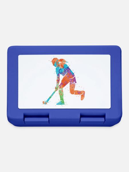 Feldhockey Spielerin Bunt Hockey Hockeyspielerin - Brotdose - Royalblau