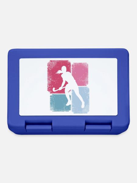 Hockeyspielerin Feldhockey Spielerin Damen Hockey - Brotdose - Royalblau