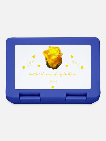 beautiful rose - Brotdose - Royalblau