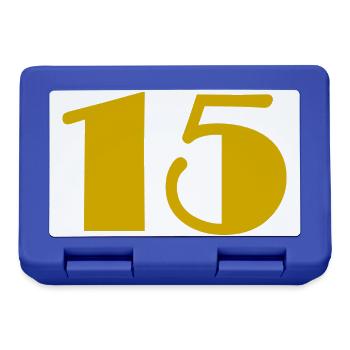 15. 15 YEARS. 15th ANNIVERSARY. 15 YEAR ANNIVERSARY. - Lunchbox - royal blue - Front