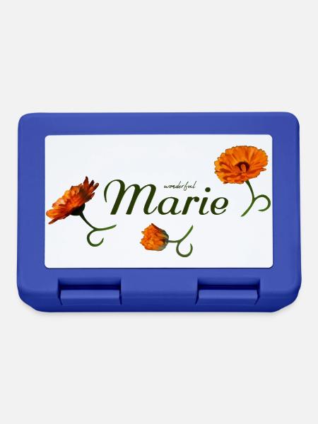 Marie Geburtstag Marie Namenstag Marie - Brotdose - Royalblau