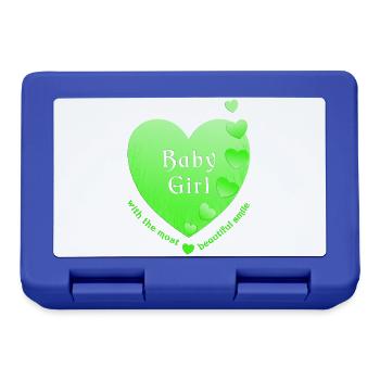 girl baby girl - Brotdose - Royalblau - Vorne