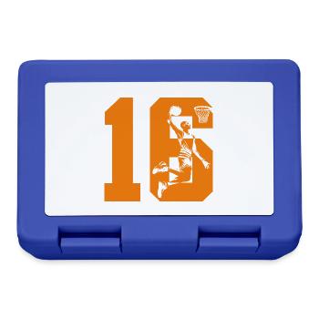 NUMBER 16 BASKETBALL 16TH BIRTHDAY - Lunchbox - royal blue - Front