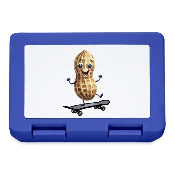Peanut Peanuts Skater Skate Skateboard Kids - Lunchbox - royal blue - Front